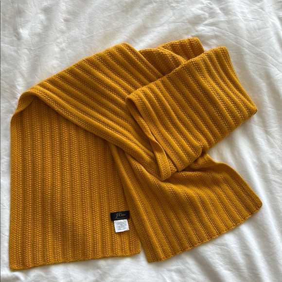 J.Crew Cashmere Golden Knit Scarf - Picture 1 of 1